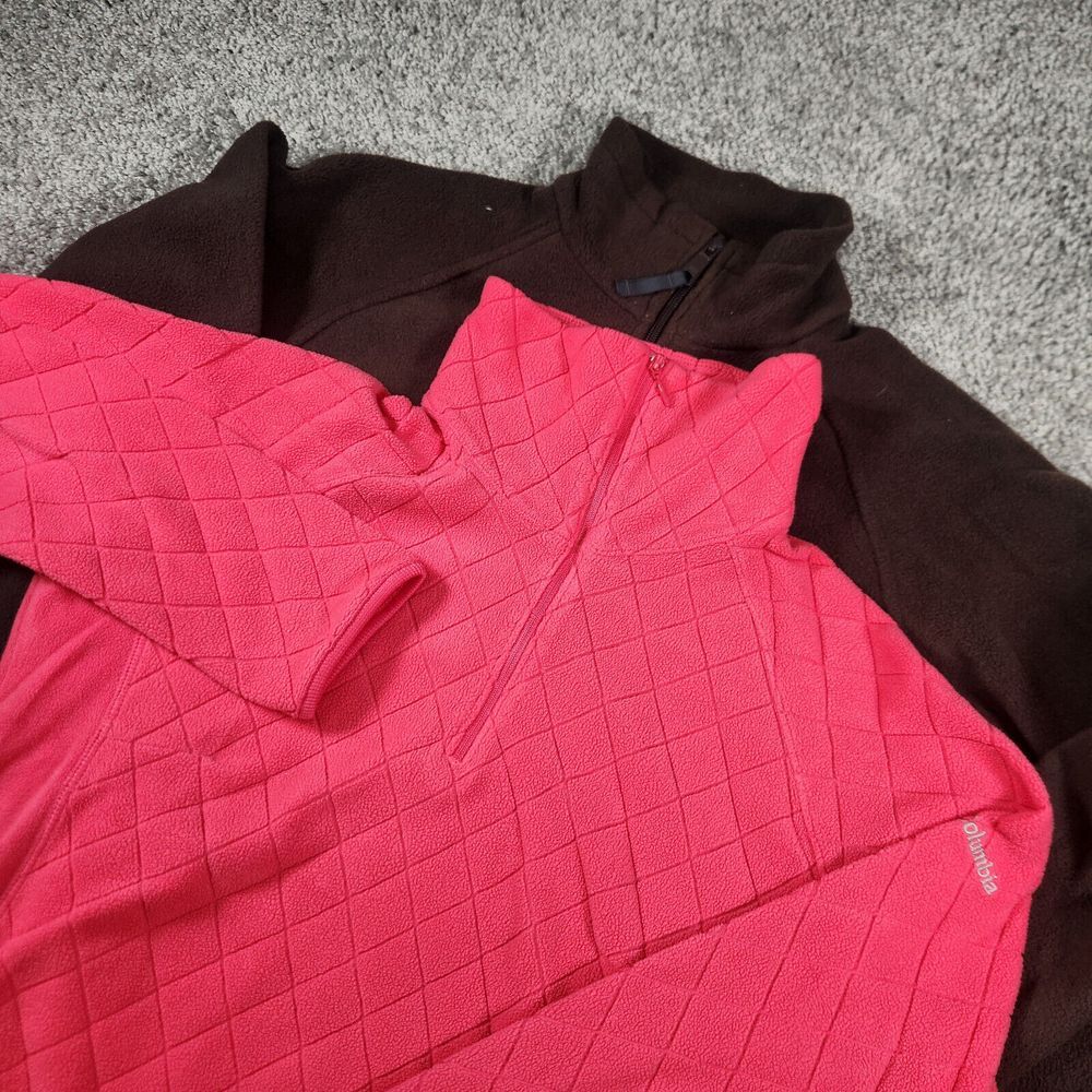 Columbia Jacket Womens Small Lot of 2 Arctic Air Zip Fleece‎ Gorpcore Hiking